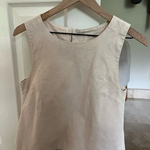 Pact Modern Corduroy Button Back Tank (Sandshell and Modern Mauve) Size Medium - Picture 4 of 11